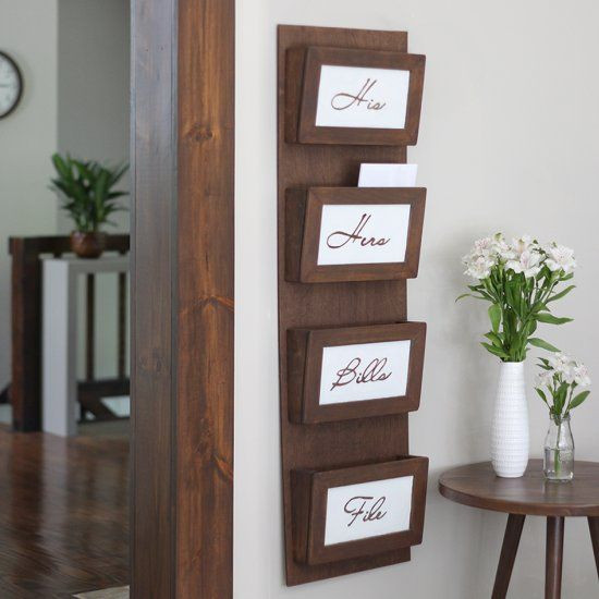 Mail Organizer DIY
 Clear your clutter with this simple DIY mail sorting