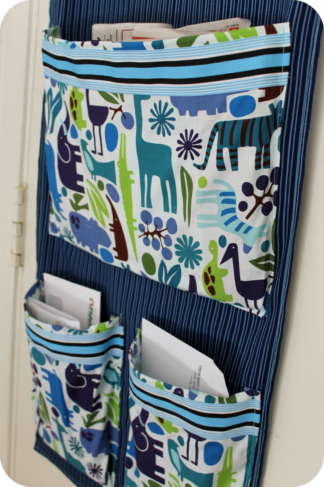 Mail Organizer DIY
 DiY Project Sew a Fabric Mail Organizer for the Wall