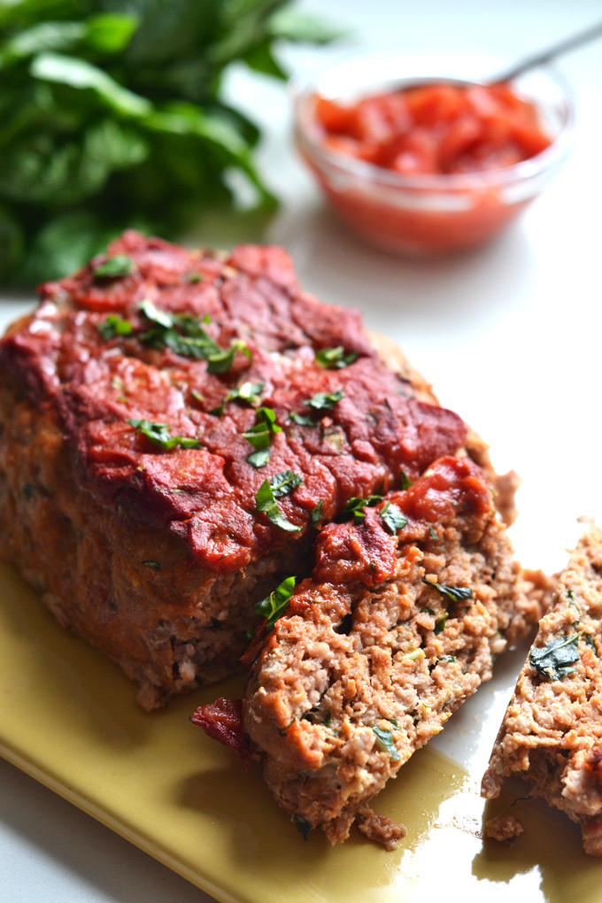 Meatloaf Dinner Ideas
 Whole30 Tomato Basil Turkey Meatloaf – Little Bits of…