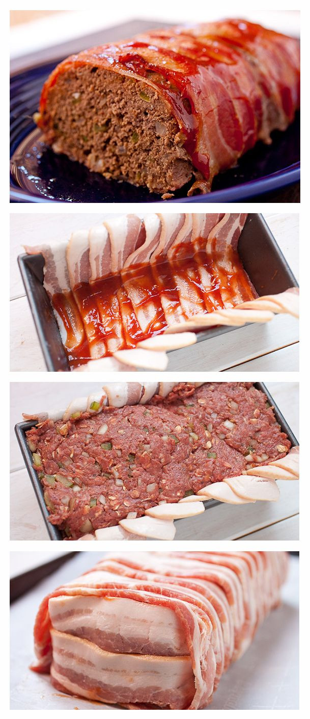 Meatloaf Dinner Ideas
 Bacon Wrapped Meatloaf Recipe in 2019