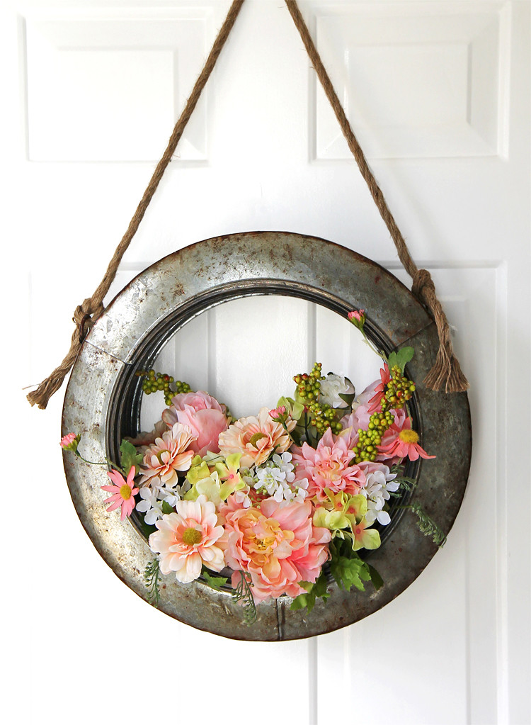 Metal Spring Ideas 25 Beautiful DIY Spring Wreath Ideas You Will Love to Make