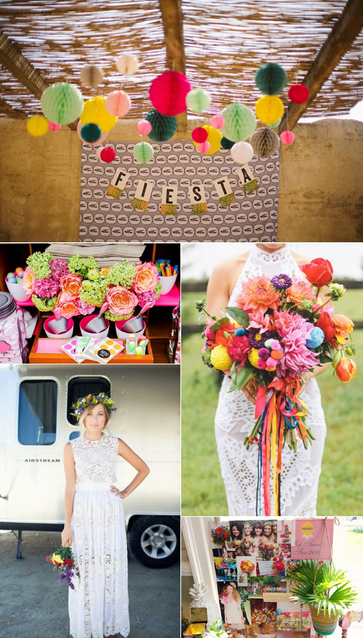 Mexican Wedding Theme
 Colourful Fiesta Style Wedding Inspiration