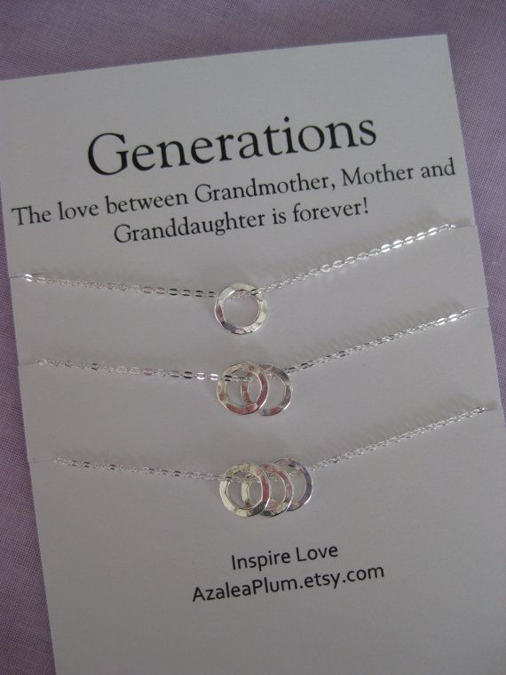 Mother And Daughter Gift Ideas
 60th Birthday Gift ideas for Women Generations Necklace