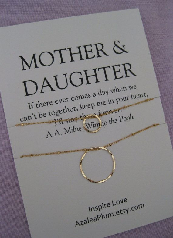 Mother And Daughter Gift Ideas
 Mother DAUGHTER Jewelry 50th birthday Gift by
