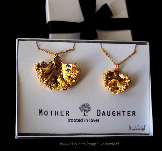 Mother And Daughter Gift Ideas
 Mother daughter jewelry matching Gold from LiveLoveLeaf