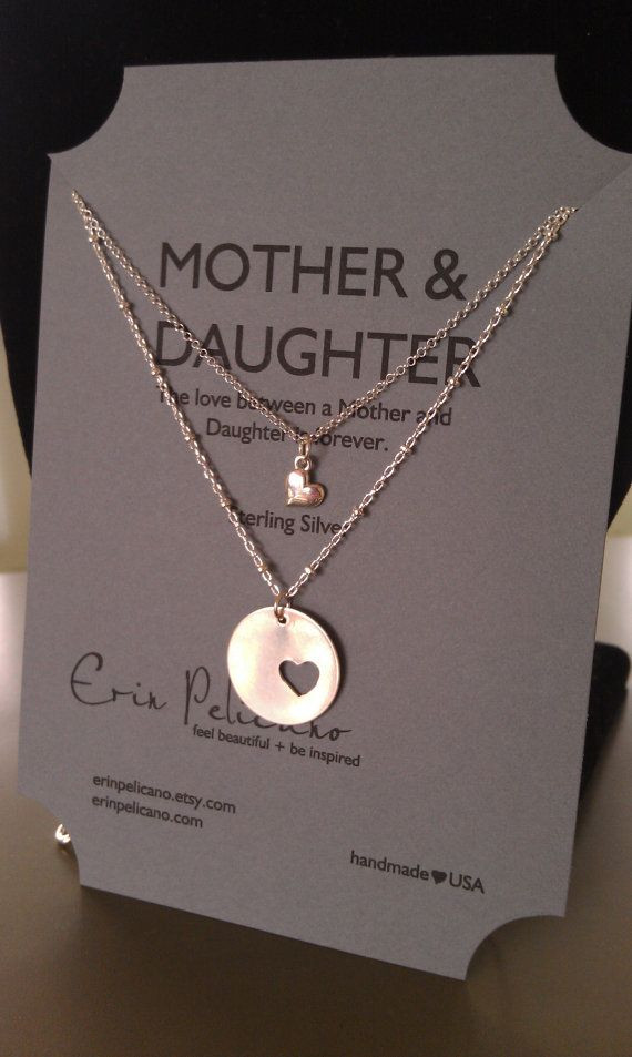 Mother And Daughter Gift Ideas
 Mother Daughter Necklace Set Mothers Necklace Mother of