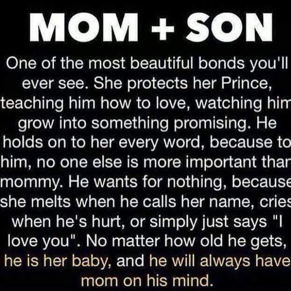 Mother And Sons Quotes
 Mother and Son Quotes 50 Best Sayings for Son from Mom