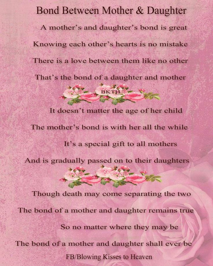 Mother Daughter Bonding Quotes
 15 best Deceased Mother Poems and Funeral Poems for