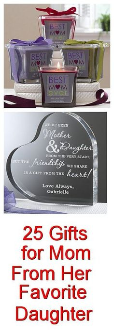 Mother Daughter Gift Ideas
 284 Best Christmas Gifts for Mom from Daughter images in