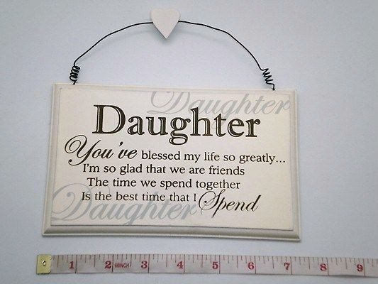 Mother Daughter Gift Ideas
 Blessed Daughter Wall Plaque Birthday Gift Ideas for Her