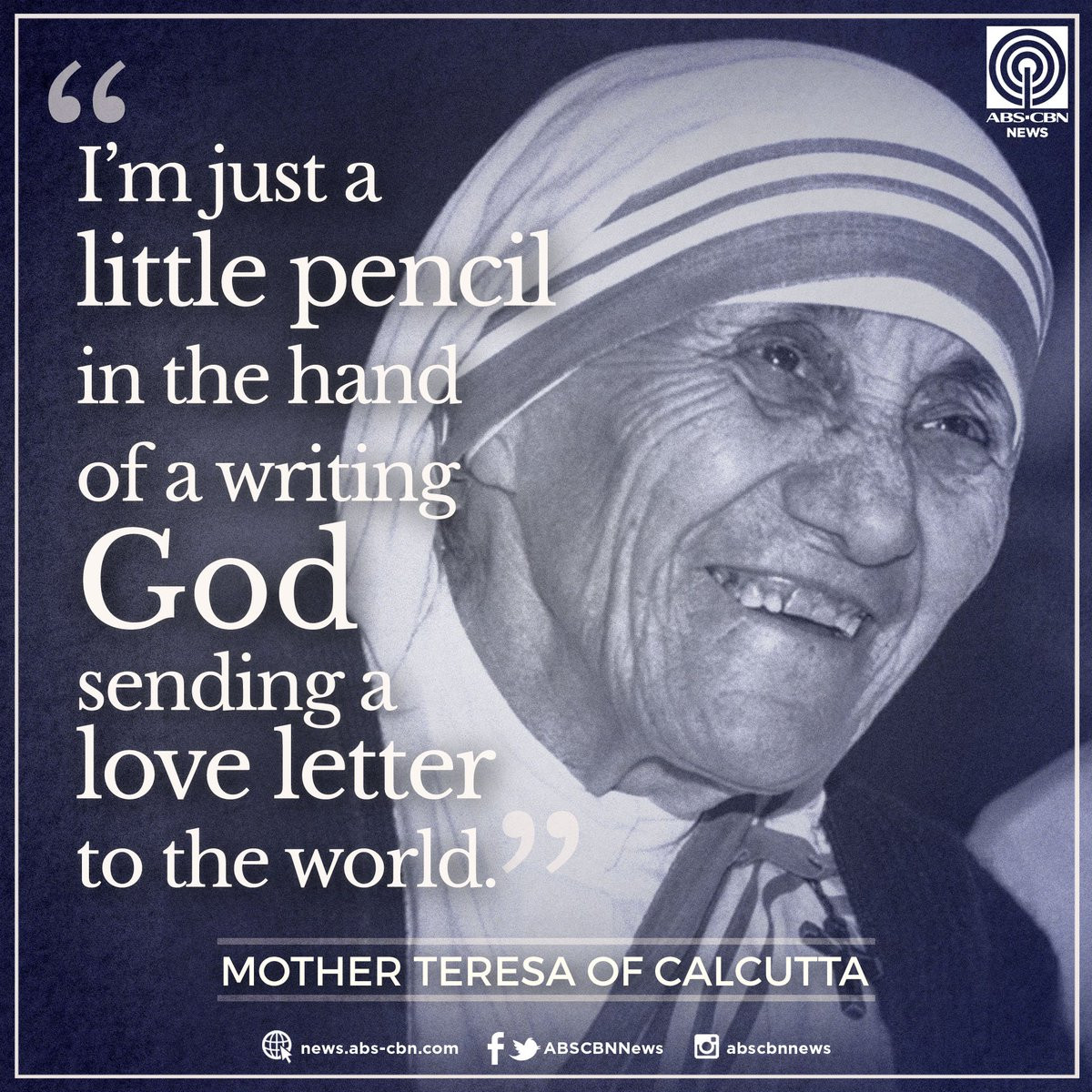 Mother Teresa Of Calcutta Quotes
 JUST IN Mother Teresa of Calcutta is now a saint Here