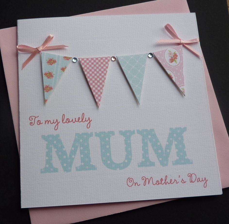 Mother's Day Presentation Ideas
 Handmade Personalised Bunting Mother s Day Card