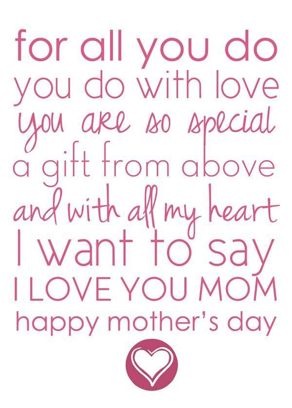 Mother'S Day Quotes And Images
 mother s day poems for kids