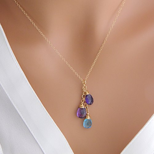 Mothers Day Birthstone Gifts
 Grandma Birthstone Necklace 15 Necklaces Grandmother