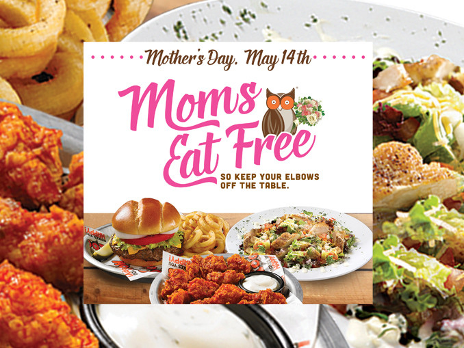 Mothers Day Food Deals
 Moms Eat Free At Hooters May 14 2017 Chew Boom