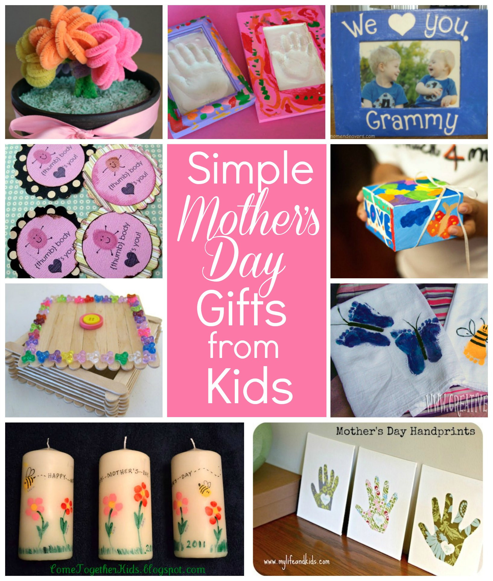 Mothers Day Ideas To Make
 Simple Mother’s Day t ideas for grandma Flower pot