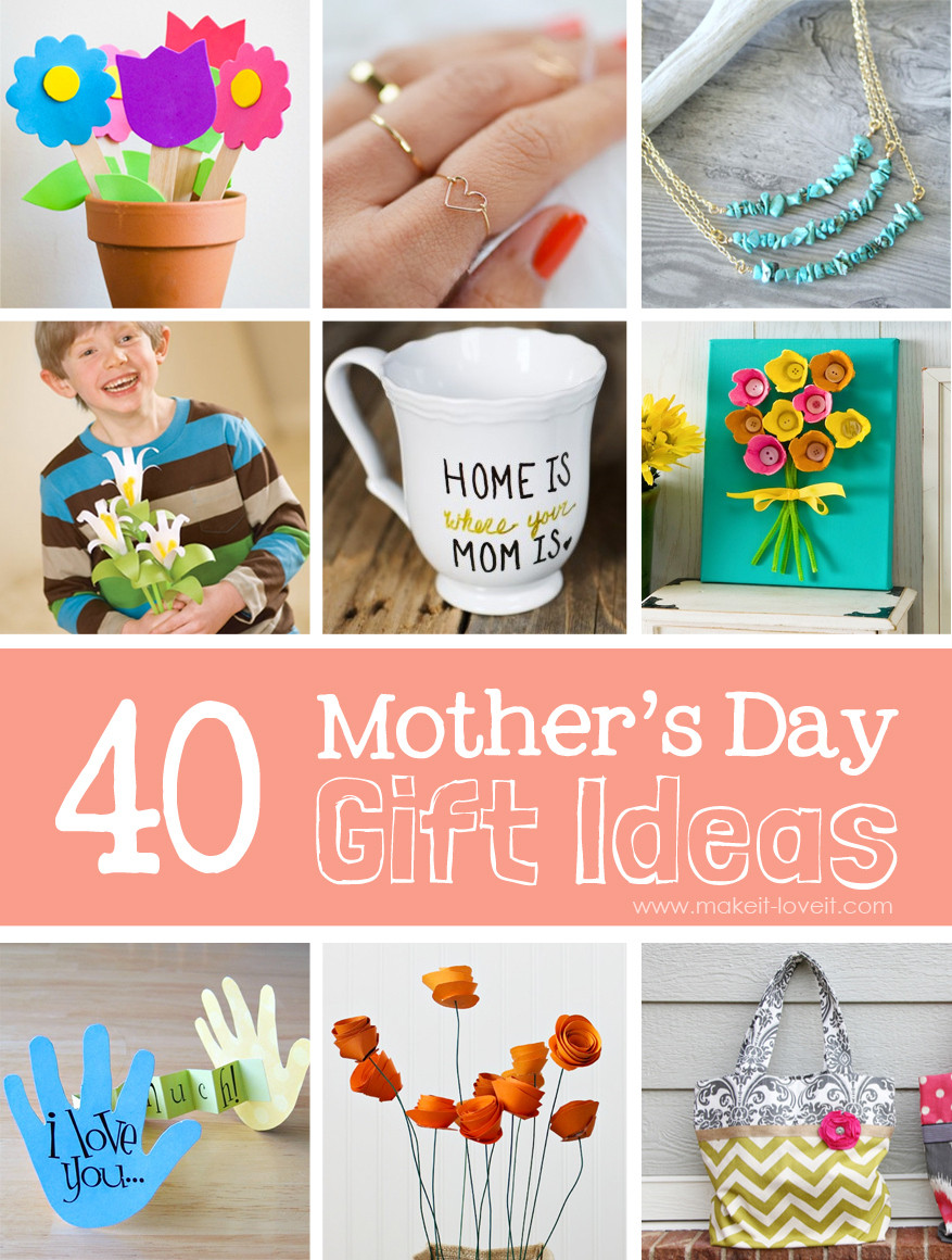 Mothers Day Ideas To Make
 40 Homemade Mother s Day Gift Ideas
