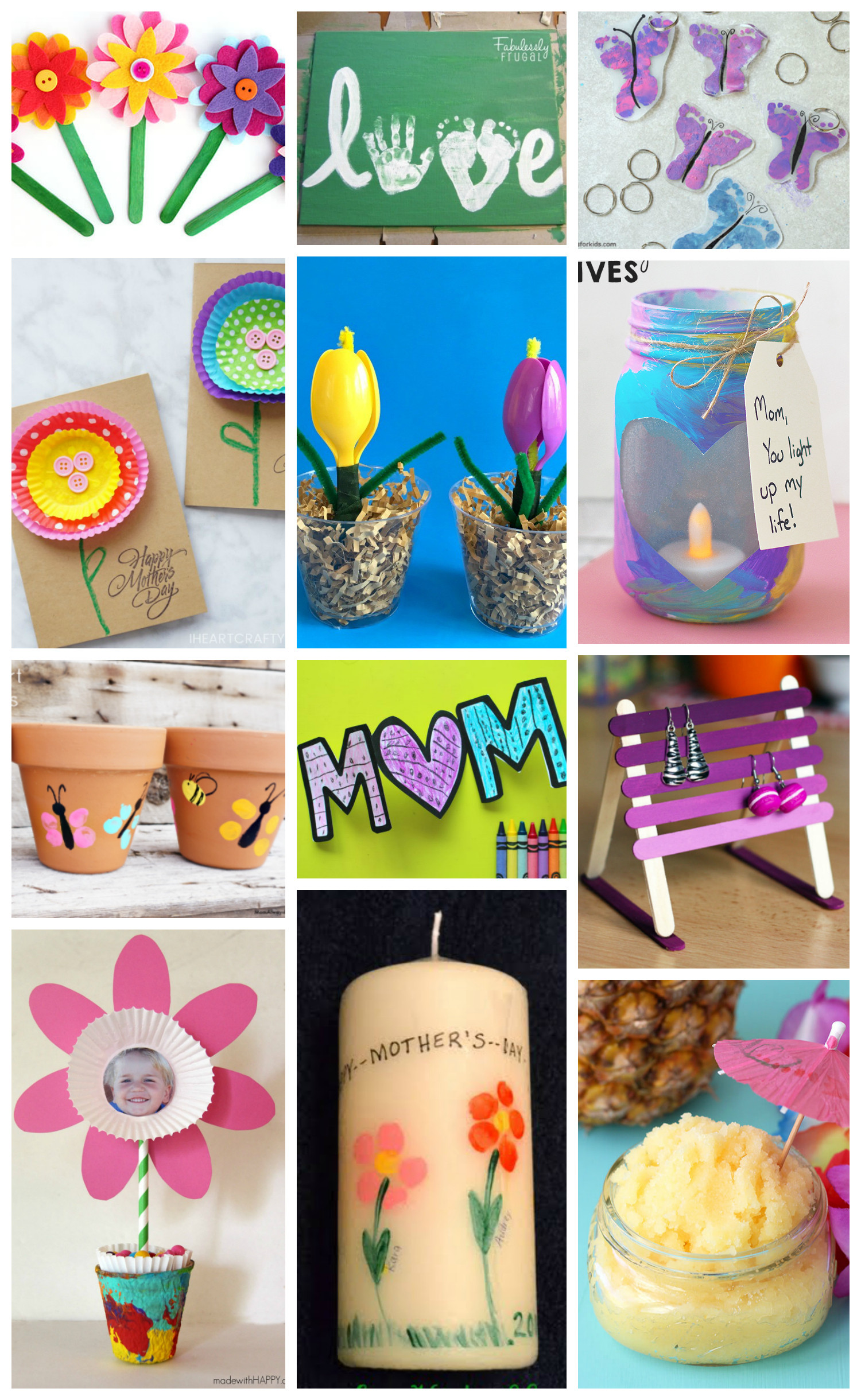 Mothers Day Present Ideas
 Easy Mother s Day Crafts for Kids Happiness is Homemade