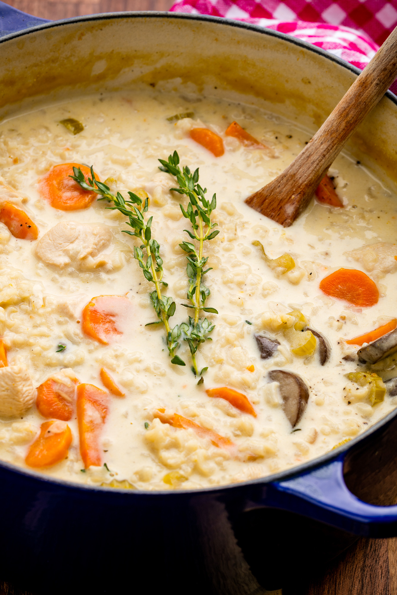 Mushroom Chicken Soup
 Creamy Chicken and Mushroom Soup Recipe—Delish