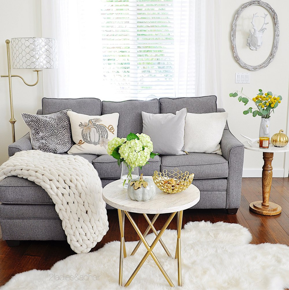 Neutral Living Room Decor
 Neutral Living Room Decor for Fall — 2 La s & A Chair
