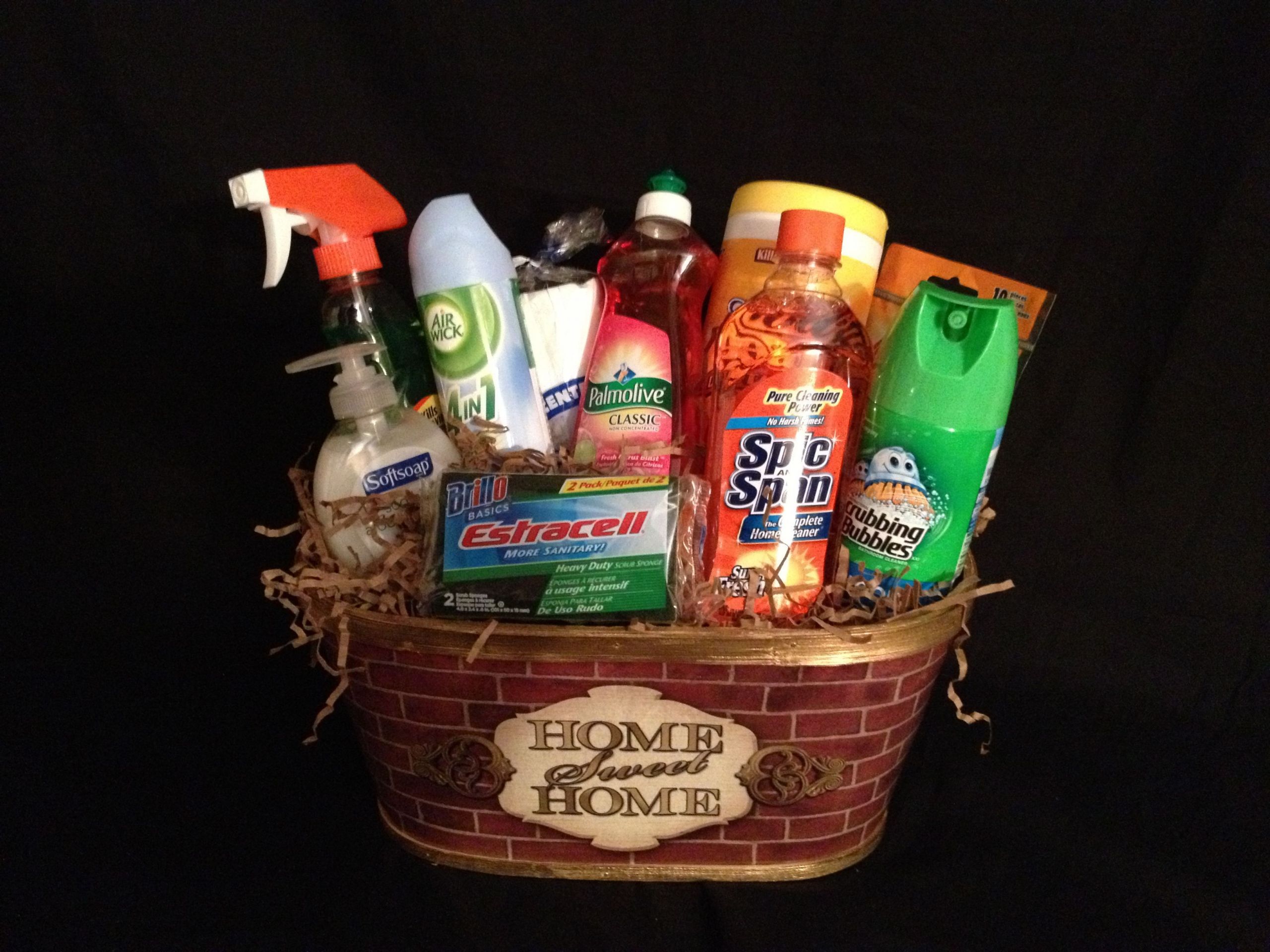 New Home Gift Basket Ideas
 Home Sweet Home Basket This basket contains the essential cleaning items one will need when