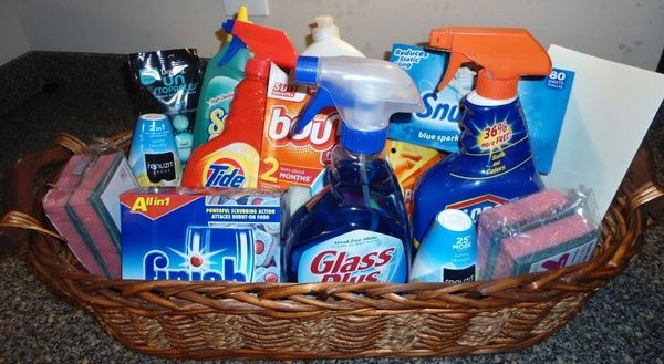 New Home Gift Basket Ideas
 DIY Cleaning Supply Housewarming Gift Basket Gift Ideas