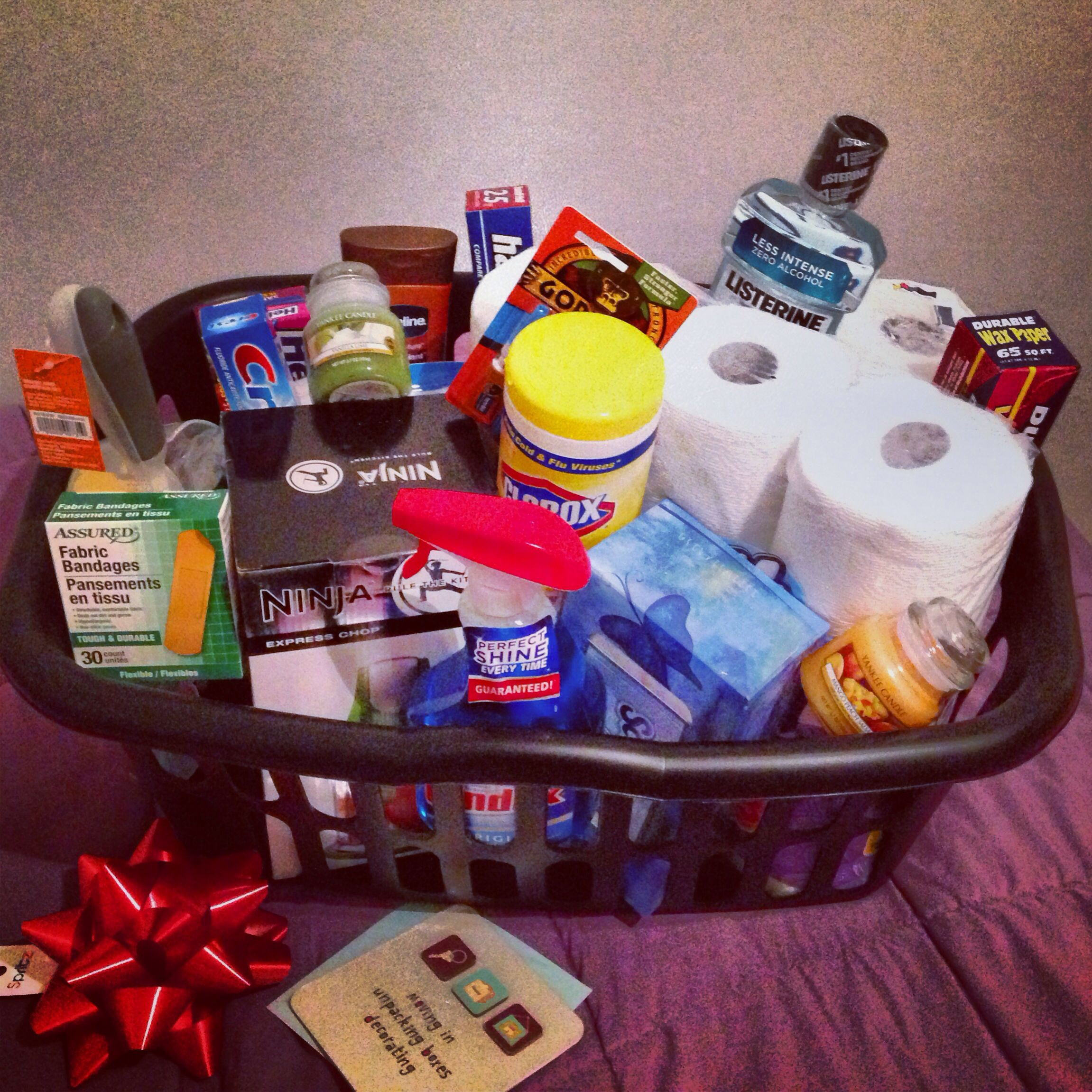 New Home Gift Basket Ideas
 DIY Housewarming t basket include household necessities like cleaning supplies toilet