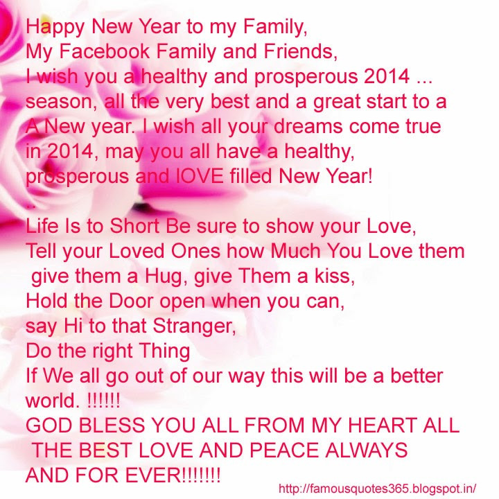 New Year Quotes For Friends
 Quotes For All Happy New Year my friend and family