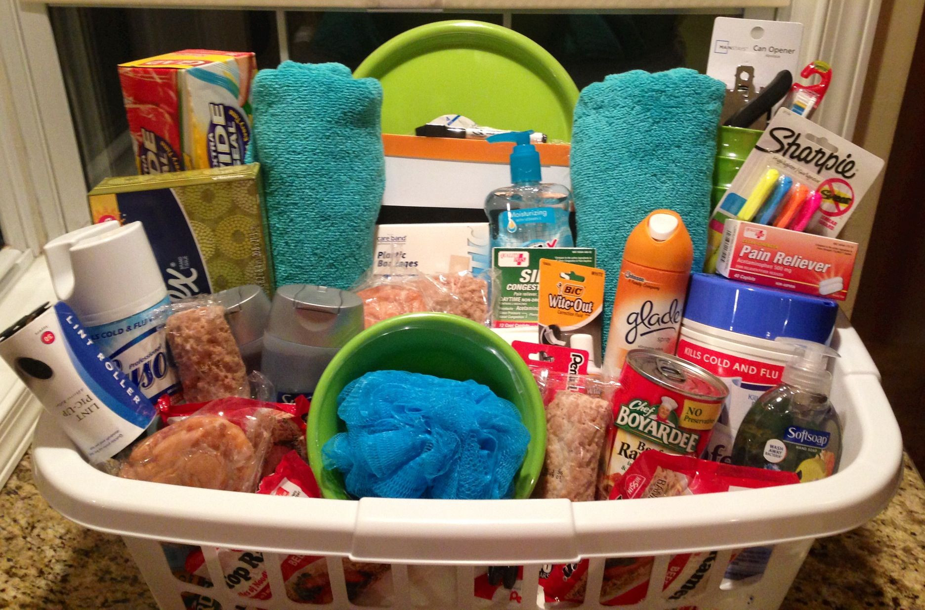 Off To College Gift Basket Ideas
 An " f to College" Basket I put to her for my step