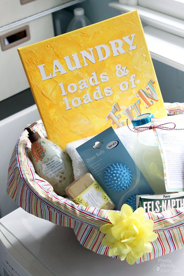 Off To College Gift Basket Ideas
 DIY Laundry Fun Gift Basket for the New Homeowner or