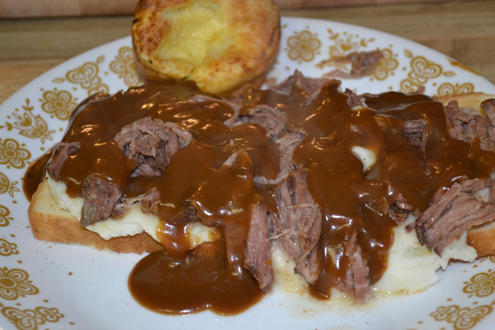 Open Faced Roast Beef Sandwich With Gravy
 Give Me Grace My First British Recipe Experiment