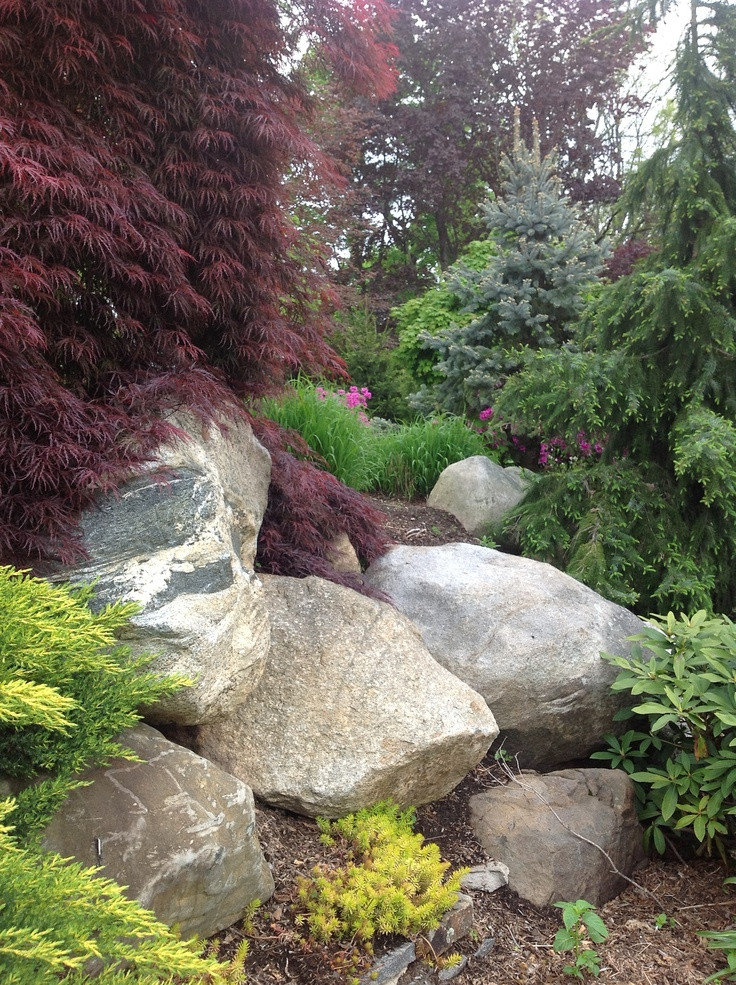 Outdoor Landscape With Rocks
 43 best boulder landscaping images on Pinterest