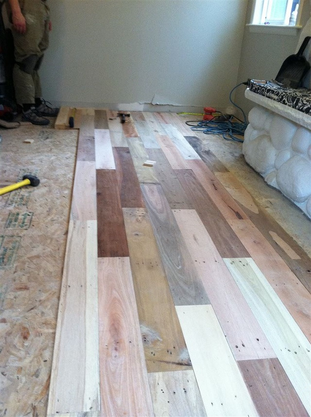 Pallet Wood Floor DIY
 DIY Project Pallet Wood Floor