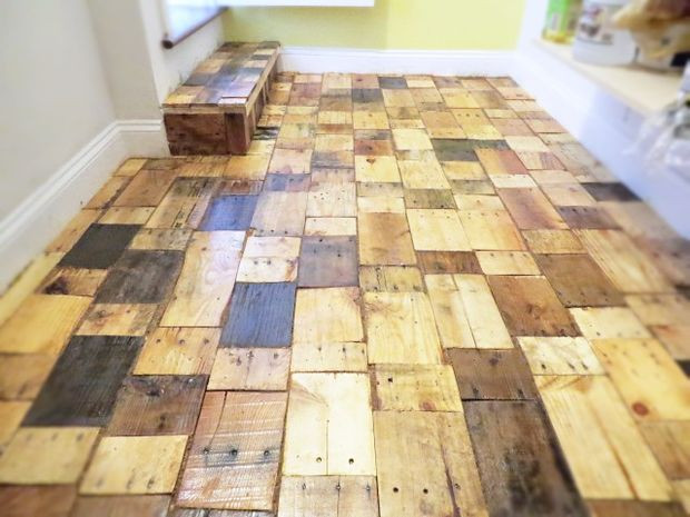 Pallet Wood Floor DIY
 Creating a DIY Pallet Wood Floor with free wood