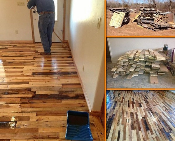Pallet Wood Floor DIY
 DIY Pallet Flooring