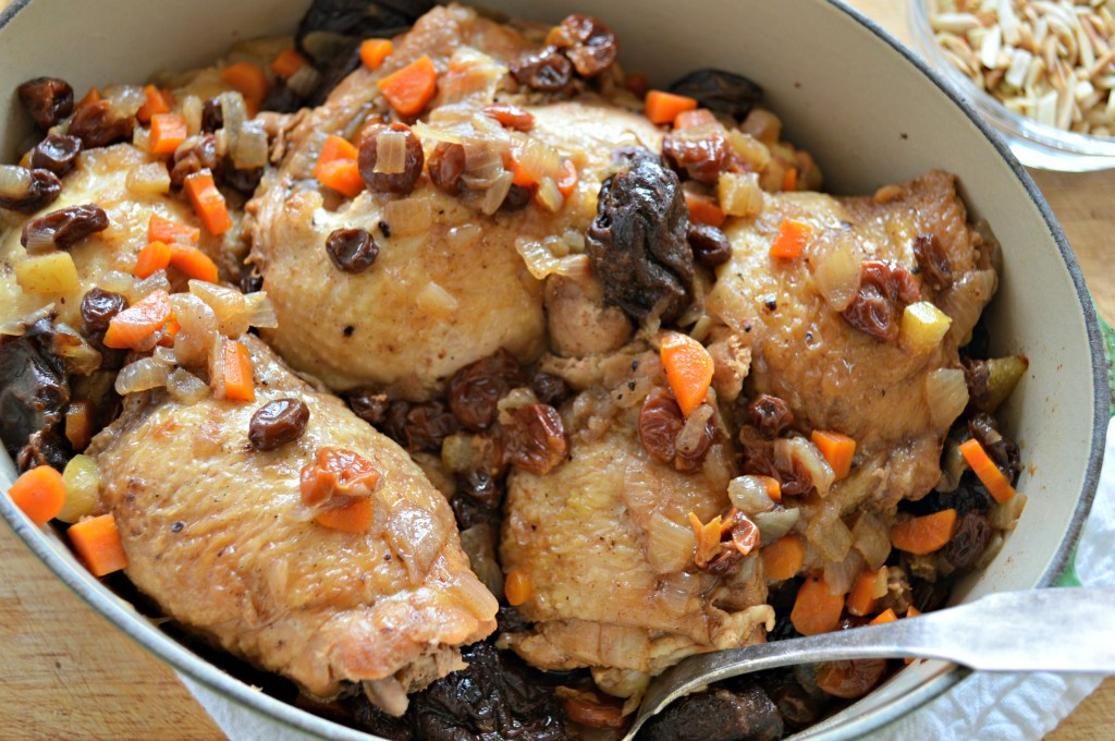 Passover Chicken Recipe
 Chicken with Dried Fruit and Almonds for Passover West