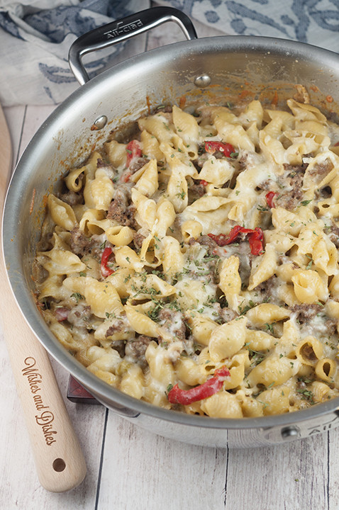 Pasta Side Dishes For Steak
 Philly Cheesesteak Pasta