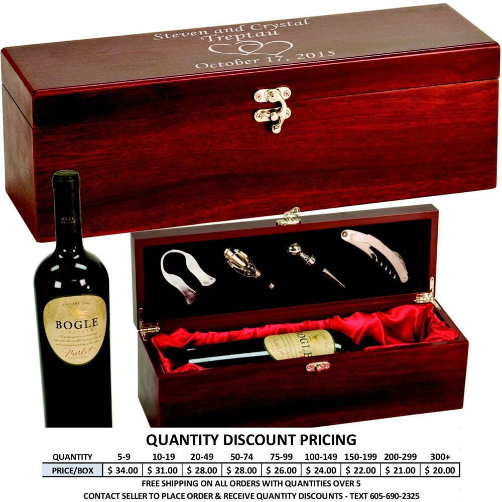 Personalized Gifts For Valentines Day
 Personalized Rosewood Wine Box Custom Engraved Valentines