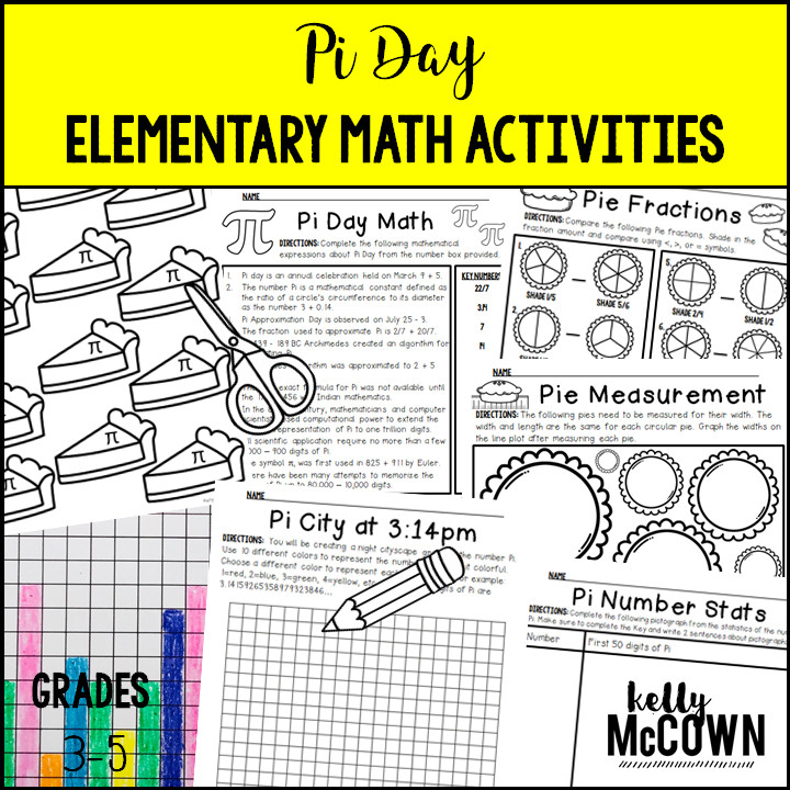 Pi Day Elementary Activities
 Kelly McCown Pi Day Elementary Math Activities