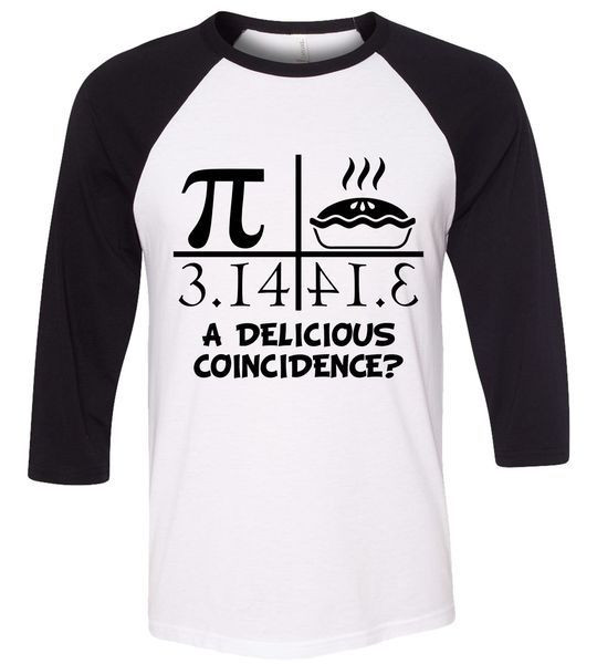 Pi Day T Shirts Ideas
 A Delicious Coincidence Pi Day 3 14 Math Geek Baseball