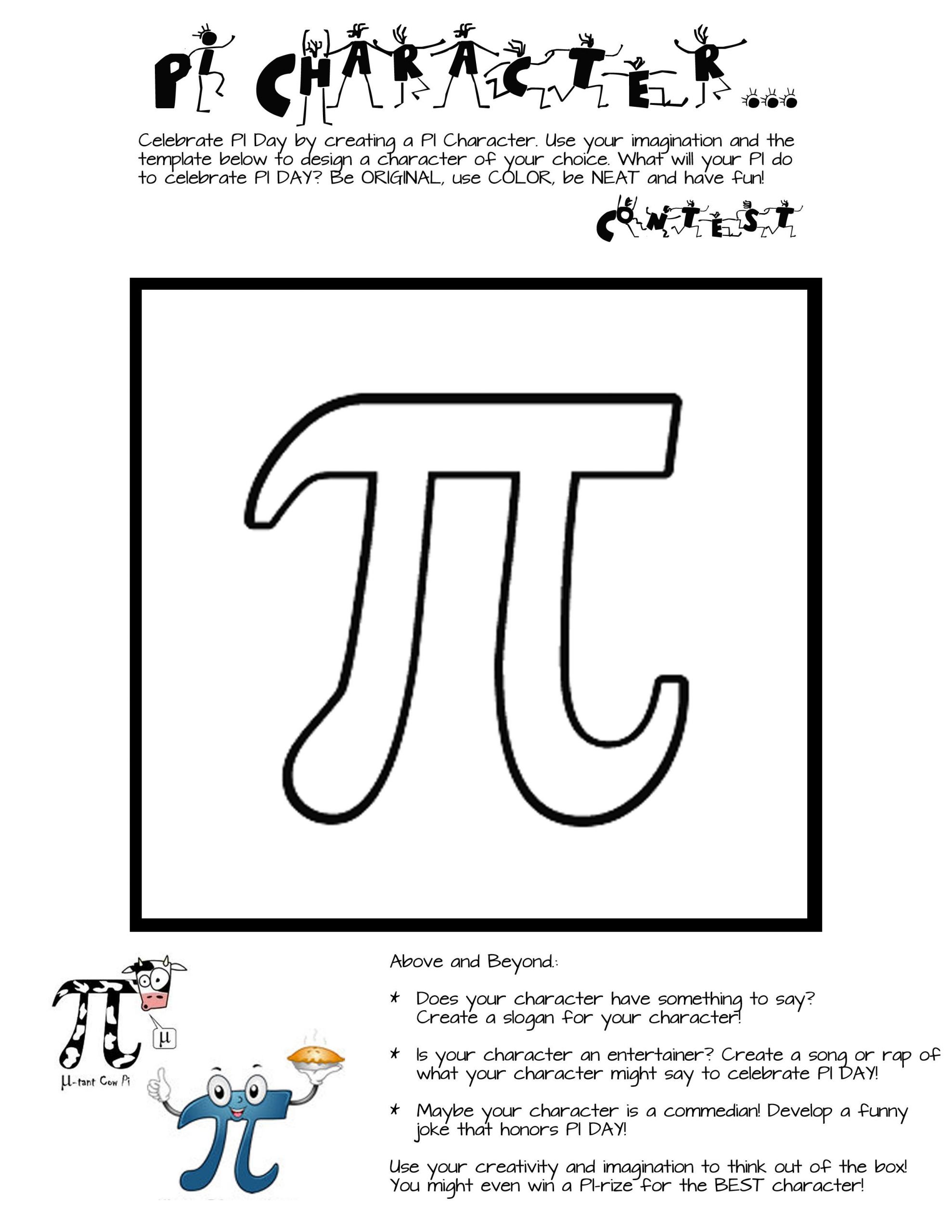 Pi Worksheet For First Grade