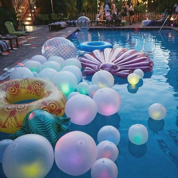 Pool Party Ideas Pinterest
 Glow Ball Pool Float All Things Summer Fun