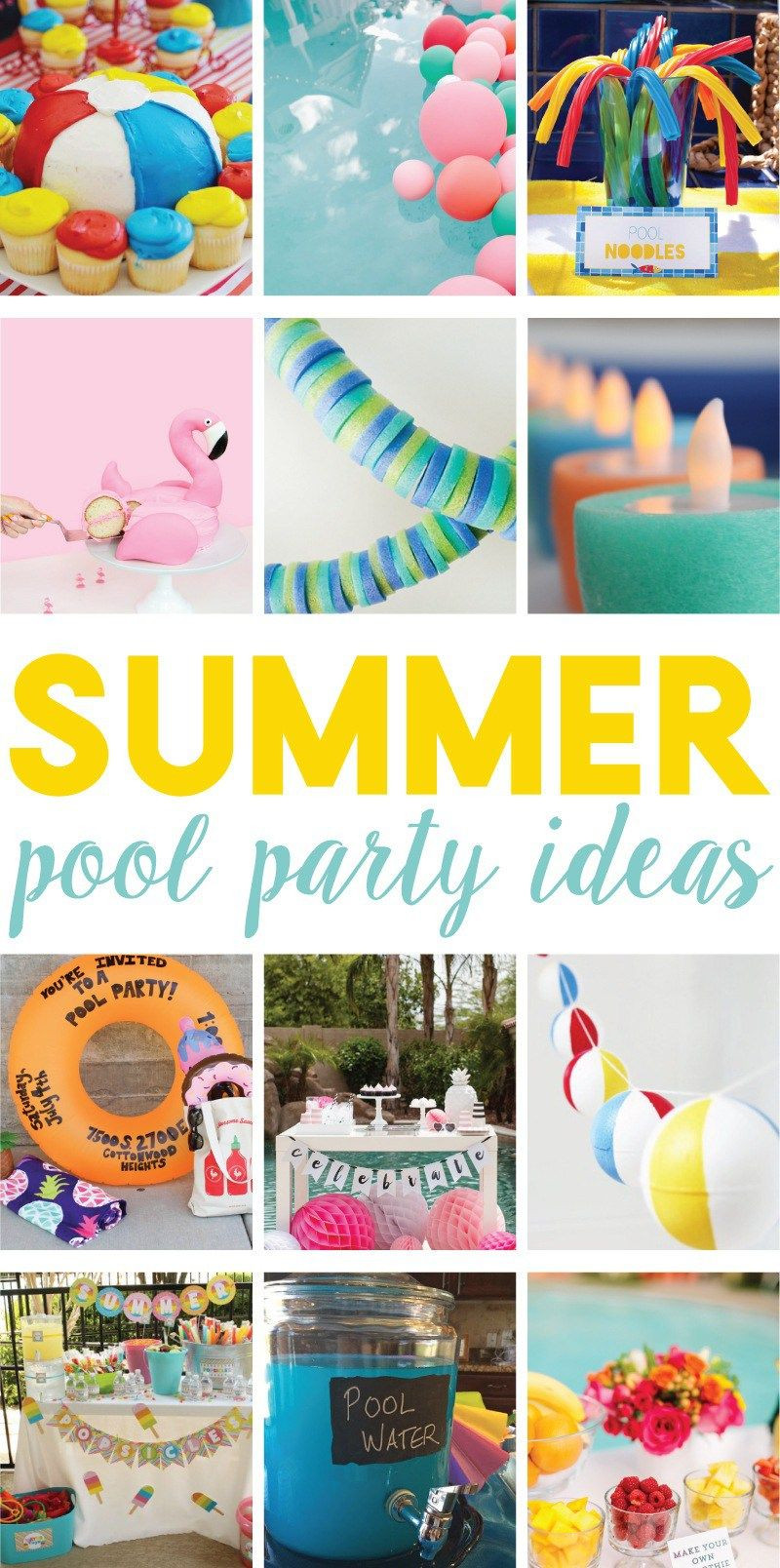Pool Party Ideas Pinterest
 12 Easy Summer Pool Party Ideas on Love the Day