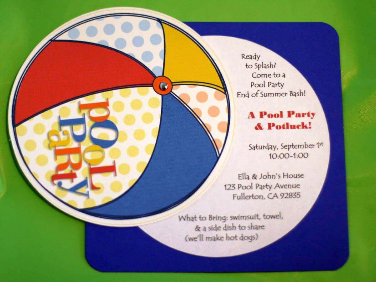 Pool Party Invitation Wording Ideas
 Pool Party Invitation Ideas