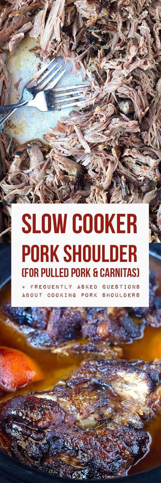 Pork Shoulder Slow Cooker Carnitas
 Slow Cooker Pork Shoulder For Pulled Pork & Carnitas