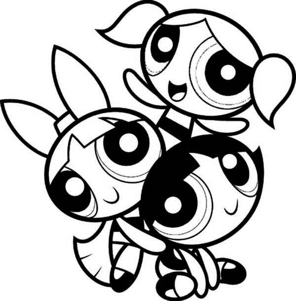 Powder Puff Girls Coloring Pages
 Lovely Powerpuff Girls Coloring Page