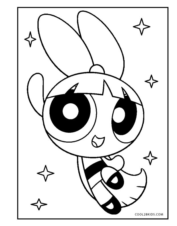 Powder Puff Girls Coloring Pages
 Free Printable Powerpuff Girls Coloring Pages