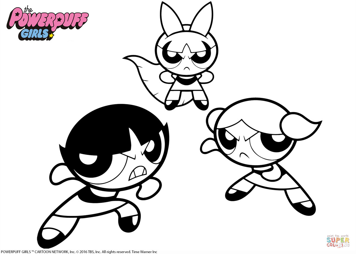 Powder Puff Girls Coloring Pages
 Powerpuff Girls coloring page