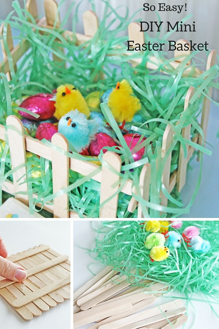 Preschool Easter Basket Ideas
 Simple DIY Mini Easter Basket Easter