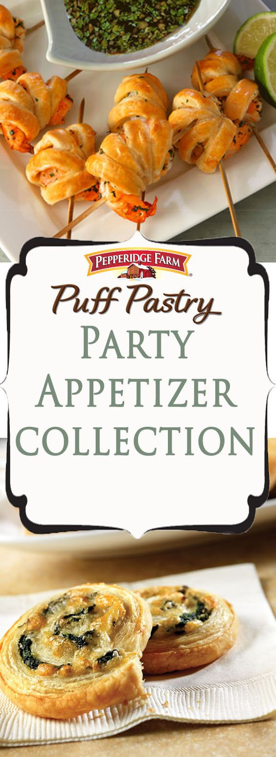 Puff Pastry Ideas Appetizers
 Party appetizers Appetizer recipes and Puff pastries on